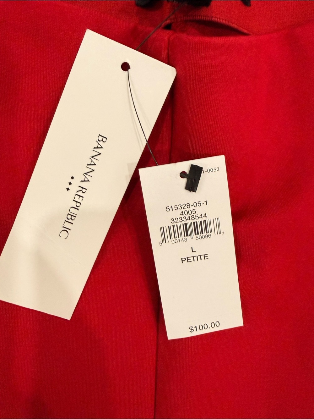 Banana Republic Red Straight Ultra High-Rise Pants - Picture 5 of 5